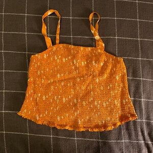 Mustard yellow crop top